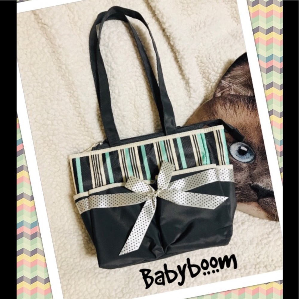 💛Baby Boom Stripes baby Bottle Holder Bag💛